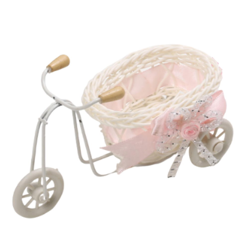 Pink Bike Baskets | Mini Gift Basket Decoration